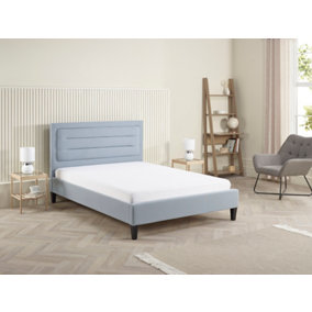 3FT Modern & Stylish Picasso Single Fabric Bed - Blue