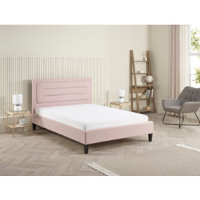 3FT Modern & Stylish Picasso Single Fabric Bed - Pink