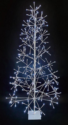 Christmas twig tree with shop lights