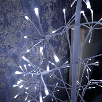 3FT Prelit Twig Christmas Tree White LEDs - 7