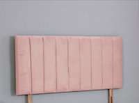 3FT Single 20inch     Pink plush 9 Panel Headboard