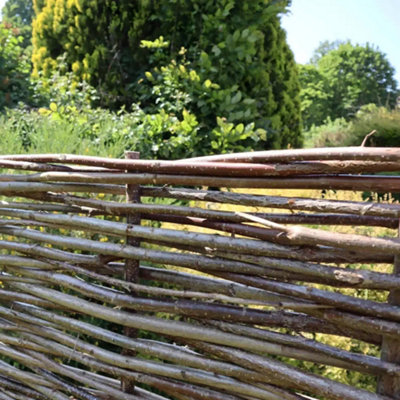 3ft x 6ft Capped Hazel Hurdle Fence Panel Premium Weave - 3