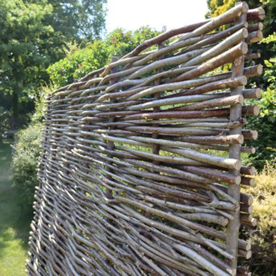 3ft x 6ft Capped Hazel Hurdle Fence Panel Premium Weave - 5