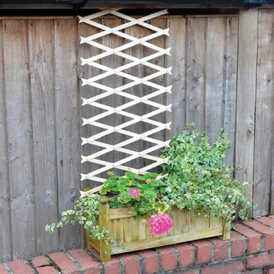 3ft x 6ft Expanding Wooden Garden Trellis Home and Garden Decorations Robust Climbing Plant & Vegetable Support