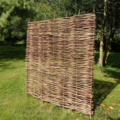 3ft x 6ft Hazel Hurdle Fence Panel Premium Weave - 5