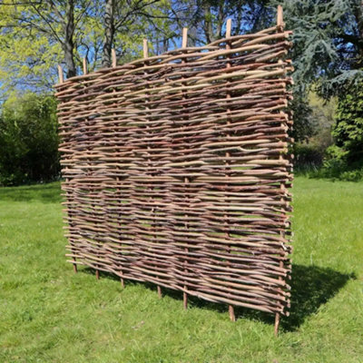 3ft x 6ft Hazel Hurdle Fence Panel Premium Weave - 7