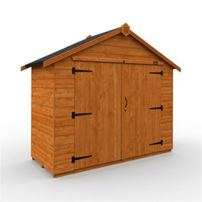 3ft x 7ft (850mm x 2050mm) Horsforth Shiplap Compact Apex Bike Shed (12mm Tongue and Groove Floor and Roof)