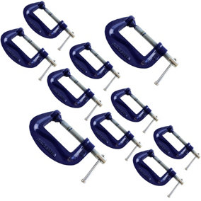 3in 75mm Heavy Duty G Clamp (10 Pack) C Grip  Holder Clasp Vice