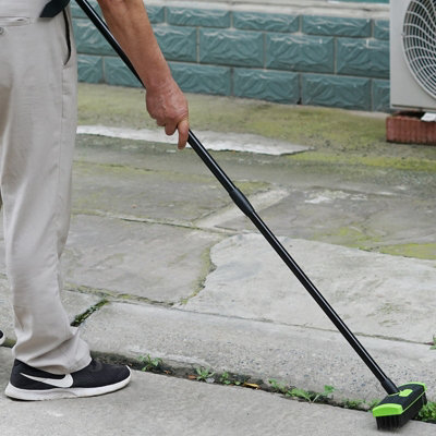 3in1 Extendable Weed Brush Garden Patio Cleaner Moss Leaf Removal Scraping Tool - 3
