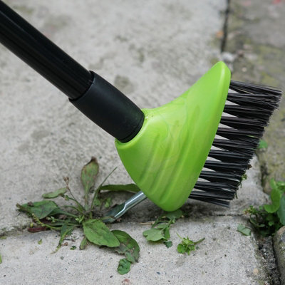 3in1 Extendable Weed Brush Garden Patio Cleaner Moss Leaf Removal Scraping Tool - 5