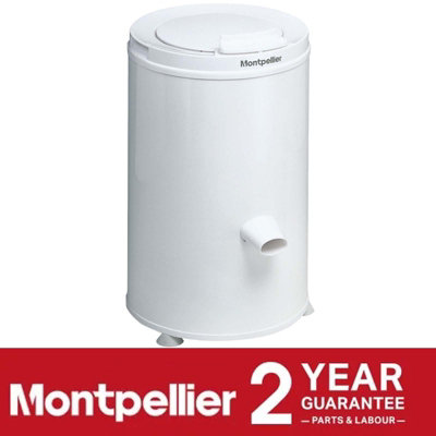 3kg Gravity Spin Dryer 2800rpm In White - Montpellier MSD2800W