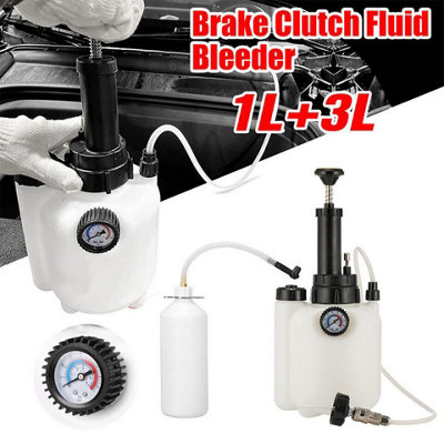 3L+1L Pressure Brake Clutch Fluid Bleeder Bleeding Kit Car Bleed Oil ...