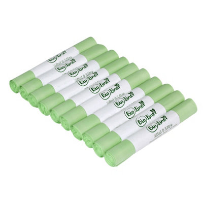 3L BioLiner Mini Compostable Caddy Liners - 10 Rolls