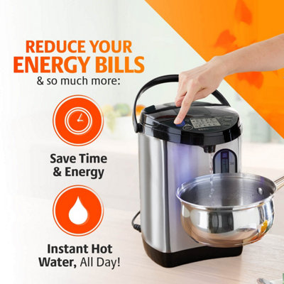 3L Thermal Water Boiler, Instant Hot Water Dispenser, Stainless Steel ...