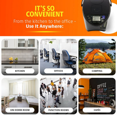 3L Thermal Water Boiler, Instant Hot Water Dispenser, Stainless Steel ...