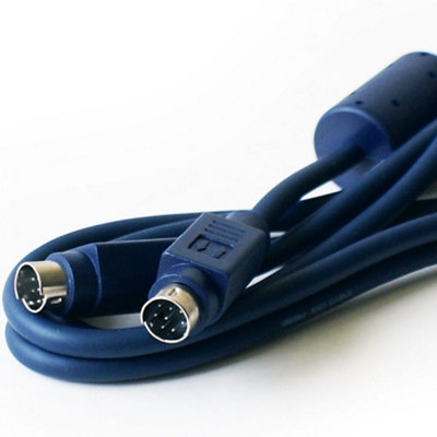 3M/10FT 8 PIN MINI DIN PLUG TO MALE AUDIO CABLE LEAD DUAL DJ STUDIO CD ...