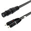3m 2x RCA PHONO Male Plug to XLR 3 Pin Female Cable Lead Audio PA Mixer Amp