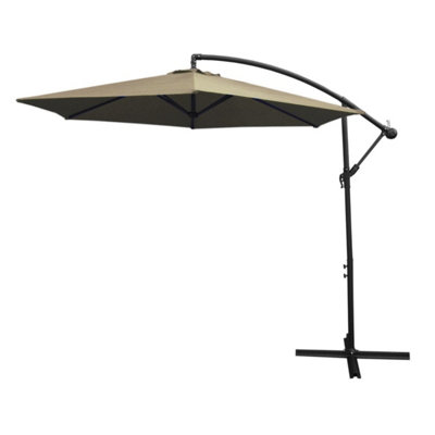 3m Cantilever Garden Parasol Hanging Umbrella