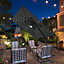 3m Cantilever Parasol with Solar LED Outdoor Patio Rectangle Offset Umbrella with 360 Degree Rotation