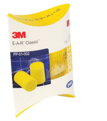 3M Classic Earplugs - pack of 20