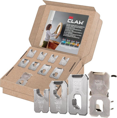3M CLAW Plasterboard Picture Hanger Assorted Pack
