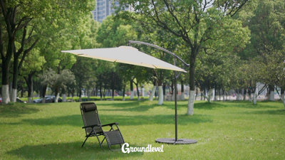 Parasol with led lights best sale and bluetooth