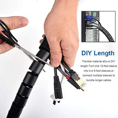 3m Desktop Cable Management, Cable Management Sleeve, Storage Winding ...