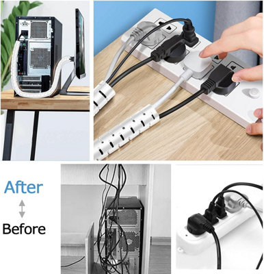 3m Desktop Cable Management, Cable Management, Storage Winding Tube ...