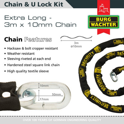 3M HEAVY DUTY CHAIN AND U-LOCK - 3