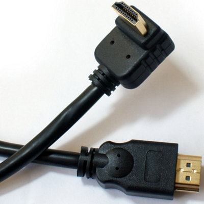 3M High Speed HDMI Cable Right Angled 90 to Straight Connector Xbox TV Lead