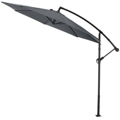 3M Large Rotatable Garden Sun Shade Cantilever Parasol Patio