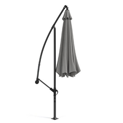 3M Large Rotatable Garden Sun Shade Cantilever Parasol Patio