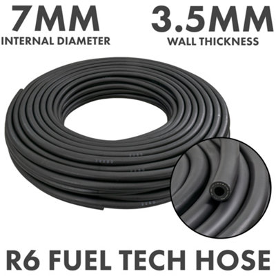 3m length of E10 reinforced rubber fuel pipe/line for diesel,petrol,oil ...