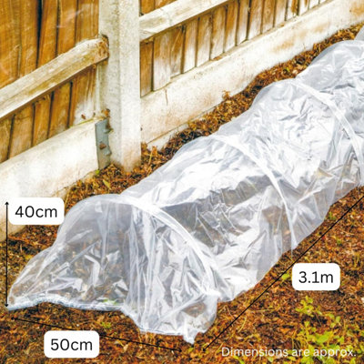 3m Micromesh Grow Tunnel Polytunnel Green House Plant Protection Allotment