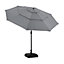 3m Parasol 3 Tier Garden Patio Umbrella with Push button Tilting and Crank No Base Sun Shade for Backyard Garden