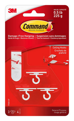 10 Pack 3 Wire Clip Hanger Hooks - For Drop Ceiling & Suspended Track Grids 10 thumbnail image