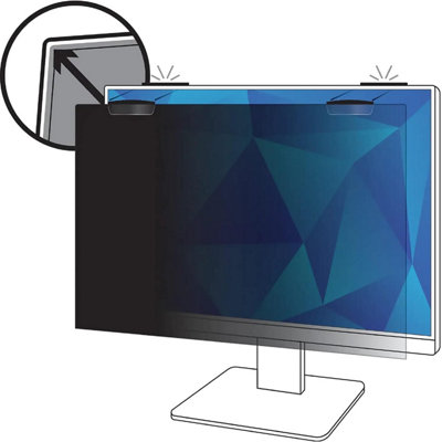 3M Privacy Filter for 27in Full Screen Monitor COMPLY Magnetic Attach ...