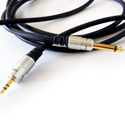 3M Pro 3.5mm Stereo to 6.35mm Mono Jack Plug Cable for Guitar Amps