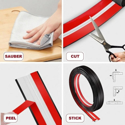 3M Self-adhesive Wall Trim Molding Caulk Strip Inside Corner Line Flexible