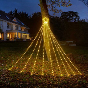 3m Shooting Christmas Star Light LED Decoration in Warm White