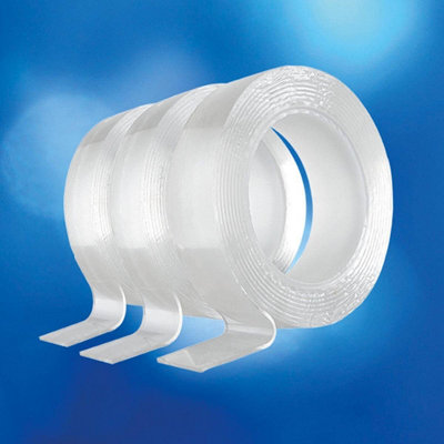 3m Super- Strong Nano Double Sided Tape, Waterproof Reusable Tape - Pack of 3