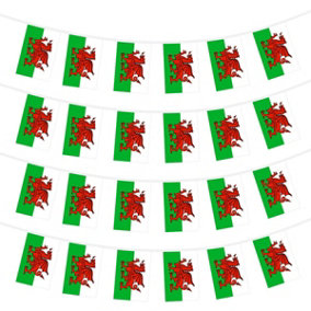 3m Wales Welsh Dragon Polyester Flag Bunting