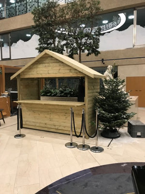 3m x 1.2m Indoor Chalet - Timber - L120 x W300 x H300 cm - Minimal Assembly Required - 3