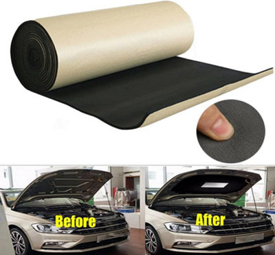 3m x 1m x 3mm Thick Car Sound Proofing Deadening Foam | DIY at B&Q