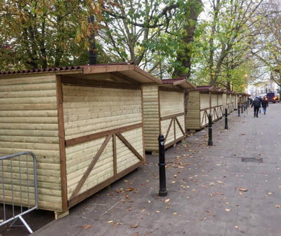 3m x 2.4m Standard Chalet - Timber - L282 x W330 x H262 cm - Minimal Assembly Required - 6