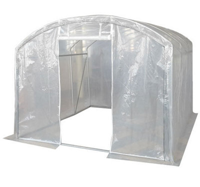 3m x 3m (10' x 10' approx) Extreme Clear Polythene Poly Tunnel