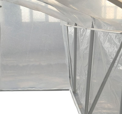 3m x 3m (10' x 10' approx) Extreme Clear Polythene Poly Tunnel