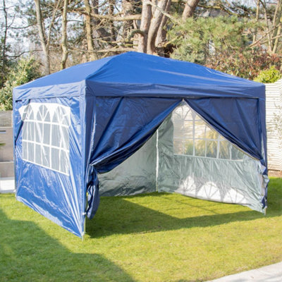 Blue pop up gazebo best sale