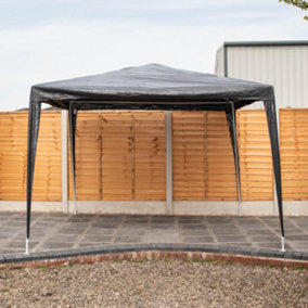 3m x 3m Dark Grey Outdoor Garden Patio Gazebo Party Tent