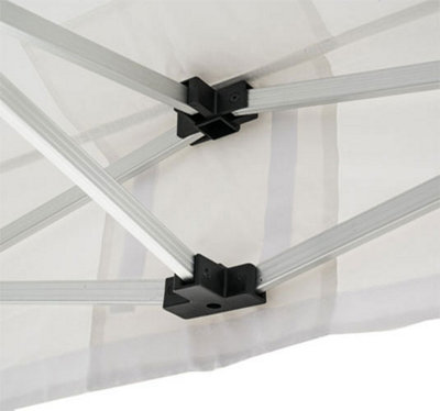 3m x 3m Extreme 40 Instant Shelter Pop Up Gazebos Frame & Canopy - White - 8